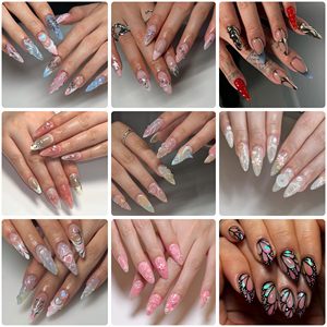 Ongles artificiels en ABS de qualité supérieure, vente en gros, faible MOQ, styles variés en petites séries, solutions de beauté rapides, directement de l'usine - Product Image 2
