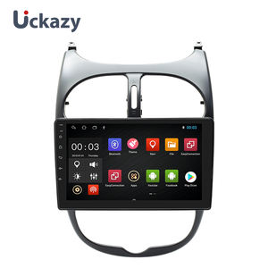 AutoRadio 2 din Android 11, lecteur multimédia sans DVD pour PEUGEOT <span class=keywords><strong>206</strong></span> 2001-2008, Audio stéréo, Navigation GPS, unité principale Carplay - Product Image 1