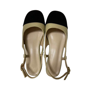 Sandales plates en cuir pour femmes, style mode, à bout couvert, chaussures plates pour dames et jeunes filles, fabrication OEM - Product Image 5