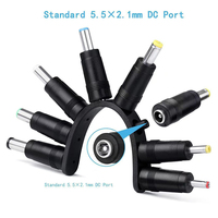 Convertisseur de prises d'alimentation CC universel 8in1 5.5X2.1mm 5521 femelle à 6040 6330 5525 5521 5517 4817 4017 35135 connecteur mâle
