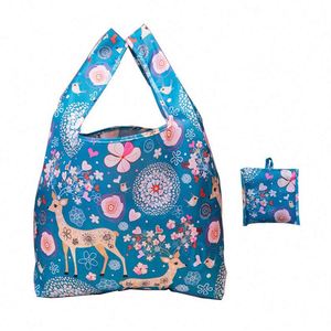 Bolsa de Compras Plegable, Portátil, Reutilizable, Enrollable, Bolsa de Supermercado Reutilizable, Bolsa de Almacenamiento - Product Image 1