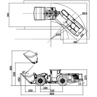 Volvo Engine 160kW WJ-3 Articulated Diesel Underground Scooptram.