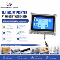 Impresora de Inyección de Tinta TIJ de Alta Resolución 600*600DPI, Altura de Impresión de 12.7/25.4mm, Cartucho de Tinta Multicolor para Bordado y Marcado de Telas