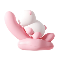 Vibrateur G-Spot à aspiration sonique en forme d'ours, portable, en silicone, 10 fréquences, 10 modes de succion, moins de 45 dB, OEM ODM, vente en gros