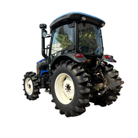 Tracteur agricole 4x4 de 90 CV avec cabine fermée, moteur turbocompressé V35-100c42 pour travaux agricoles sur rizières et terres arides