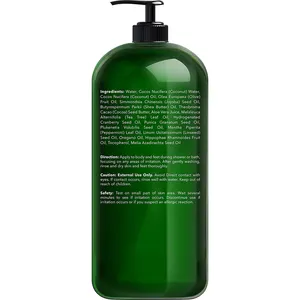 Gel de banho personalizado para homens, gel de banho 500ml Tea Tree, gel de banho para o corpo