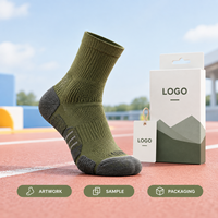 Chaussures de course respirantes pour le trail, avec amorti, olive, semelle renforcée, maille athlétique, ventilation, gestion de l'humidité, maintien du talon, bout plat