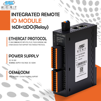 Module d'E/S EtherCAT avec entrée numérique 16DI 12DO, sortie relais, port RJ45, cascade, E/S distant (entrée et sortie)