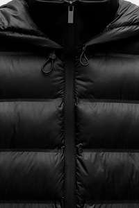 Chaqueta de <span class=keywords><strong>Invierno</strong></span> Reversible para Mujer, Informal, Corta, de Manga Larga, con Capucha, de Forro Polar, Impermeable, Transpirable, Estilo Vintage, Estampada - Product Image 4