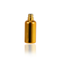 Fantaisie or placage galvanoplastie verre huile essentielle rouleau bouteilles 5ml à 100ml tailles compte-gouttes joint Carton emballé goutte pour les yeux utilisation