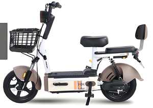 Vélo Électrique Urbain Silencieux 48V 350W avec Batterie au Lithium, Cadre en Acier, Moteur Moyeu Avant, <span class=keywords><strong>Frein</strong></span> et Transmission par Câble, 3 Vitesses - Product Image 5