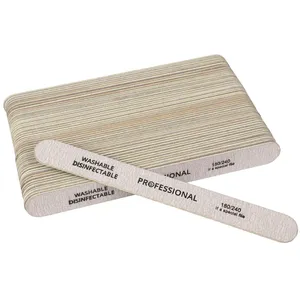 ตะไบเล็บไม้ 100 ชิ้น ตะไบขัดเล็บมืออาชีพ 180/240 สองด้าน สำหรับทำเล็บมือ เล็บเท้า เจลยูวี - Product Image 6