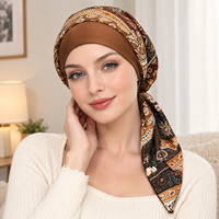 En gros : Turban à imprimé floral respirant, bonnet de chimiothérapie, couvre-chef, foulard de nuit pour la perte de cheveux et les soins capillaires à domicile