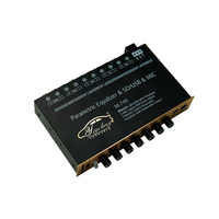 Égaliseur de voiture professionnel multifonctionnel, égaliseur audio de voiture, réglage de l'égaliseur, amplificateur crossover, égaliseur paramétrique, égaliseur audio de voiture