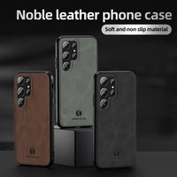 Funda Protectora Antigolpes para Samsung S24 Ultra S25 Edge S26 Plus S23 S22 S21 S20 FE, Funda de Piel Sintética de Oveja, Elegante y Resistente a Impactos