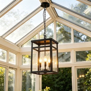 Lámpara de Techo LED de Estilo Retro Americano para Exteriores, Impermeable IP65, de Aluminio, con Sensor de Luz, para Sala de Estar, Comedor, Villa - Product Image 4
