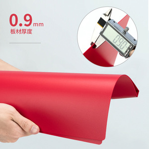 Deli 2 Lever File <b>A4</b> Red Plastic Clamp <b>Folder</b> for <b>Documents</b> and Office Use - Product Image 5