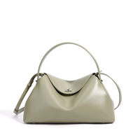 Sac à main de banlieue en cuir véritable au design de niche, grande capacité, simplicité urbaine, deux sangles, fermeture à loquet, sensation haut de gamme, porté épaule