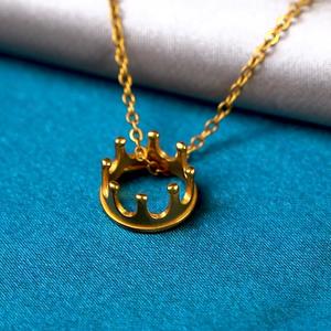 Collana con Ciondolo a Corona Placcata Oro 18k, Gioiello Moda Donna, <span class=keywords><strong>Regalo</strong></span> 'My Queen' <span class=keywords><strong>per</strong></span> <span class=keywords><strong>Mamma</strong></span> e Donne - Product Image 4