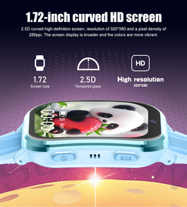 Montre connectée 4G pour enfants - Garçons Filles - GPS Tracker - Montres connectées pour enfants avec carte SIM - <span class=keywords><strong>Whatsapp</strong></span> - Appel vidéo Bluetooth - Alarme SOS - D58 - Product Image 4