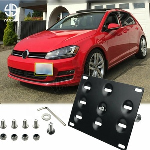 Accesorios de <span class=keywords><strong>Coche</strong></span> Soporte de Gancho de Remolque para Montaje de Placa de Matrícula en Parachoques para VW Jetta MK7 MK6 Golf GTi Bodykit - Product Image 1