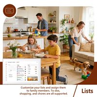 Écran tactile interactif intelligent WiFi de 10,1 pouces, calendrier numérique, tableau des tâches ménagères, avec synchronisation de l'horloge, cadre photo numérique