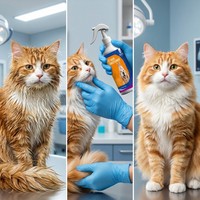 Kit démêlant et brillant pour poils d'animaux OEM/ODM, crème dégraissante pour chats, ensemble revitalisant pour chiens pour la réparation du pelage