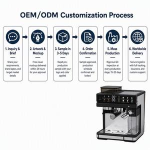 Máquina de <span class=keywords><strong>Espresso</strong></span> Profesional Italiana 3 en 1 Semiautomática Compacta de 20 Bares con Molinillo de Acero Inoxidable para Hogar, Cafetería, Restaurante y <span class=keywords><strong>Bar</strong></span> - Product Image 6