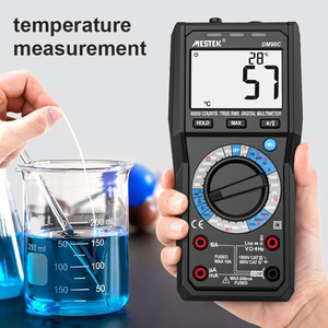 Multímetro digital dm96c True-<span class=keywords><strong>RMS</strong></span> 6000 Counts Tester Pantalla de 3 líneas Probador analógico Voltímetro Condensador Medidor de temperatura Amperímetro - Product Image 4