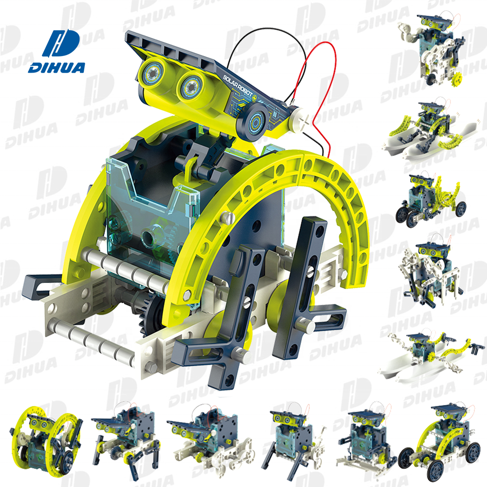 Солнечные игрушки-роботы для детей, образовательный комплект для сборки своими руками, набор для научного строительства, наборы для научных экспериментов STEM, 12 в 1