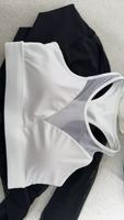 Soutien-gorge de sport transfrontalier européen et américain pour femme, en maille avec empiècements en dentelle, bretelles en Y, Spandex/Nylon, fermeture avant