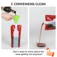 Sachet souple portable de voyage pour boissons, emballage individuel, pochette autoportante scellée pour liquides, qualité alimentaire, anti-humidité, pour lait