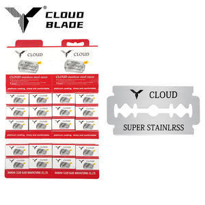 Pabrik CLOUD Grosir Pisau Cukur Baja Tahan Karat Kustom, Pisau Cukur Barber Dua Sisi, Pisau Tajam untuk Mencukur - Product Image 1