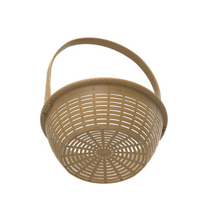 B05SH02 Bamboo strip round <b>basket</b> for Thanksgiving fruit shops and gift suppliers - Product Image 4