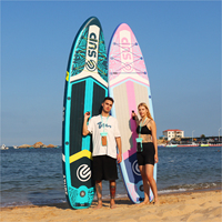 Planche de surf gonflable ESUP certifiée CE 11' x 33" x 6" légère, portable, étanche, pour débutants, avec pompe et sac