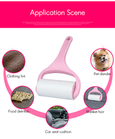 Rouleau de papier portable brosse à peluches épilateur pour animaux de compagnie rouleau à peluches collant pour meubles