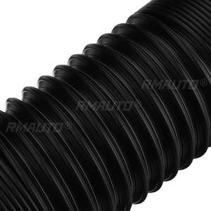 76mm 1M Car Air Filter Intake Cold Pipe Flexible Duct Feed <b>Hose</b> Kit With Tuyere Inlet <b>Clamp</b> Tube <b>Hose</b> Air Intake Pipe - Product Image 4
