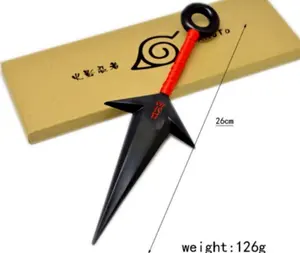 26Cm Plastic Kunai Rekwisieten Groot Formaat Anime Kunai Namikaze Minato Cosplay Rekwisieten Sieraden Sets Met Doos Pakket