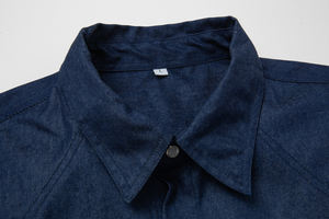 NFPA قمصان سلامة <span class=keywords><strong>FR</strong></span> غسلها الدنيم لينة متوسطة الوزن تناسب يستقر أسفل دائم لهب مقاومة لحام قميص العمل - Product Image 4