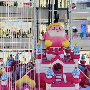 Équipement de jeu intérieur personnalisé pour enfants, grande aire de jeux intérieure avec toboggans amusants et château gonflable - Product Image 4