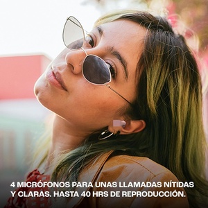 Audífonos Inalámbricos, Sonido de Bajos Puros, 40 Horas de Reproducción, Resistentes al Agua, 6 Micrófonos para Llamadas Claras, Carga Rápida - Product Image 5