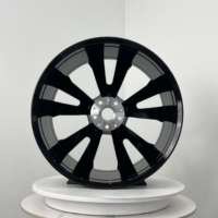 Jantes en alliage forgé personnalisées 2026 de 22 pouces 5x112 ET30-35 Noir brillant à rayons multiples pour voitures de luxe Mercedes Benz Audi VW SUV