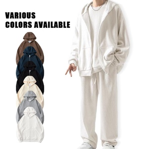 Sweat-shirts à fermeture éclair, vestes à capuche zippées, vêtements unisexes vierges, pull ample en molleton bouclette 100% coton respirant, imprimable - Product Image 2