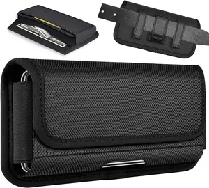 Cell Phone Pouch Tactical Clip Holster Holder with Belt Loop for Mobile Phone Case