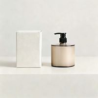 Nouvelle bouteille en verre pour savon liquide 300ML, flacon pompe en verre de luxe pour shampoing, flacon pompe en verre vide personnalisé pour soins personnels
