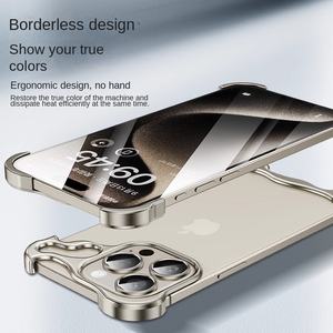 Creative Armor Heterosexual Skeleton Half-Pack Funda de teléfono para <span class=keywords><strong>Apple</strong></span> para iPhone <span class=keywords><strong>14</strong></span> Funda protectora de metal Hollow Frameless Feature - Product Image 5