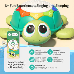 Jouet tortue électrique pour bébé, apprendre à ramper, tête qui bouge, projection d'images d'animaux, éclairage musical, télécommande - Product Image 5