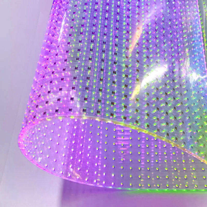 Film LED transparent flexible auto-adhésif pour vitrine, mur vidéo LED pour publicité commerciale en centre commercial - Product Image 4