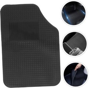 Ensemble complet de 4 tapis de sol de voiture en caoutchouc universels - Product Image 1