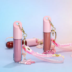 Brillo Labial Rosa en Varios Estilos con Llavero de Lujo, Vegano, Cruelty-Free, Hidratante, Suave, No Pegajoso, con Logotipo Personalizado - Product Image 1
